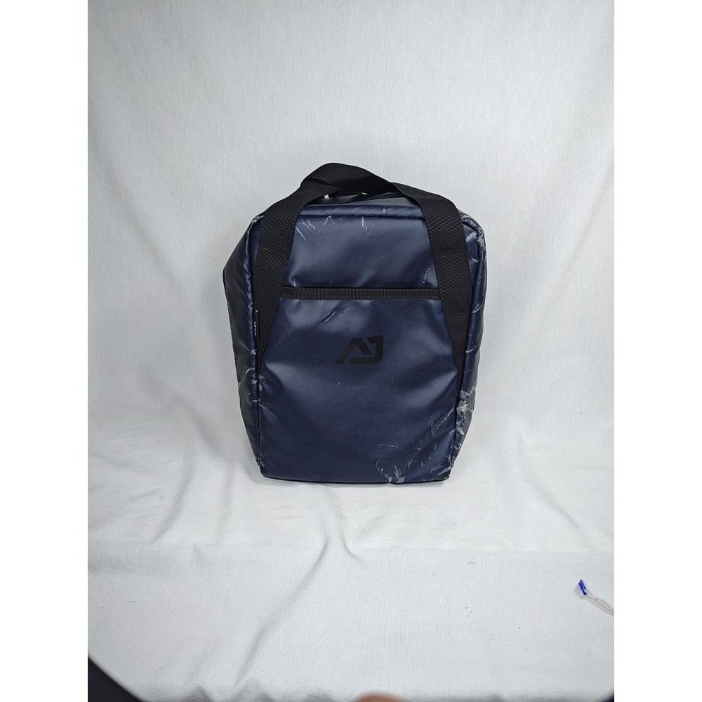 Atley James Blue Square Cooler Lunch Bag‎ Sack Insulated Zip Closure